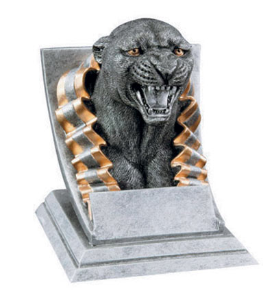 Resin Panther Mascot Trophies